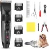 Merkloos Hondentondeuse, Hundeschermaschine / Dog Clippers - Dierenhaartrimmer, Hondentondeuse Kit Hond Verzorging -Hondenbenodigdheden 1200x1196 10