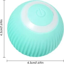 Merkloos Speelbal - Slimme Interactieve Zelfrollende Bal - Kat En Hond Speelgoed - Kattenspeelgoed - BLAUW -Hondenbenodigdheden 1200x1196 27