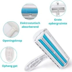 Merkloos Huisdierhaar Verwijderaar Met Kledingborstel - Pluizen En Haren Verwijderaar - Kleding Borstel & Roller - Hondenhaar En Kattenhaar - Pluizenverwijderaar -Hondenbenodigdheden 1200x1196 4
