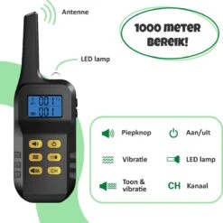 Anti Blafband Met Afstandsbediening - Blafband Voor Honden - Anti Blaf Apparaat Zonder Schok - Twee In Een Trainingshalsband -Hondenbenodigdheden 1200x1198 20