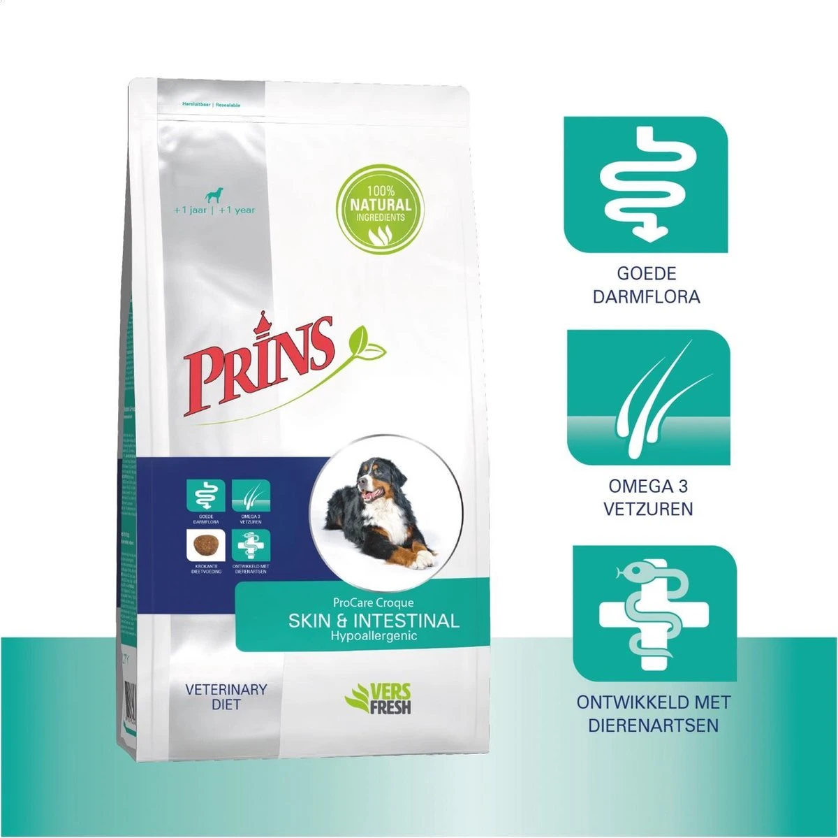 Prins Procare Croque Diet Skin & Intestinal - Hondenvoer - Eend 10 Kg 4 Prins Procare Croque Diet Skin & Intestinal - Hondenvoer - Eend 10 Kg - Afbeelding 2
