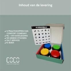 Comfort Company Praatknop Hond | Dogbuttons – Honden Speelgoed | Honden Speelgoed Intelligentie | 4 Stuks | Agility Voor De Hond | 30 Seconden Opnamen | Honden Training 18 Comfort Company Praatknop Hond | Dogbuttons – Honden Speelgoed | Honden Speelgoed Intelligentie | 4 Stuks | Agility Voor De Hond | 30 Seconden Opnamen | Honden Training -Hondenbenodigdheden 1200x1199 35