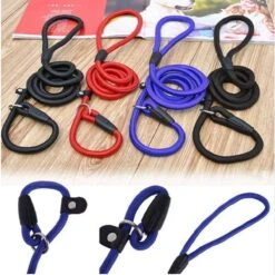 LOUZIR Cesar Millan Sliplijn -Nylon - Hondenriem -verstelbaar- Zwart - 130 Cm -Hondenbenodigdheden 1200x1200 101