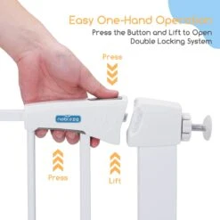 Nobleza 47B4V - Hondenhek - Metaal - H76 X L75-82 Cm - Wit -Hondenbenodigdheden 1200x1200 1057