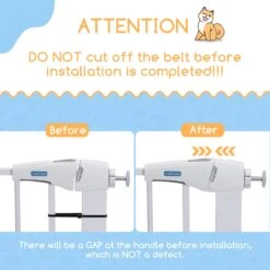 Nobleza 47B4V - Hondenhek - Metaal - H76 X L75-82 Cm - Wit -Hondenbenodigdheden 1200x1200 1059