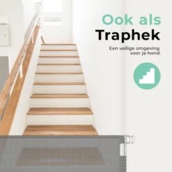 Château Animaux® - Tot 180cm Breed Traphekje Oprolbaar Hond - Stijlvolle Oplossing - Dieren Hek - Honden Hek -Hondenbenodigdheden 1200x1200 1068