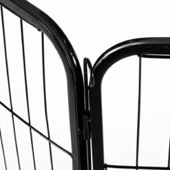 Merkloos Hondenren - Puppyren - Hondenkennel - 8 Kennelpanelen - Staal - 80 Cm Hoog - 640 Cm Omtrek - Uitbreidbaar -Hondenbenodigdheden 1200x1200 1139