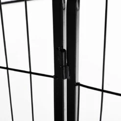 Merkloos Hondenren - Puppyren - Hondenkennel - 8 Kennelpanelen - Staal - 80 Cm Hoog - 640 Cm Omtrek - Uitbreidbaar -Hondenbenodigdheden 1200x1200 1140