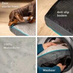 CozySense® - Orthopedisch Hondenkussen - Hondenkussen 60 X 40 Cm - Ook Geschikt Als Benchkussen & Hondenbed - Hondenkussen Bank - Traagschuim - Waterdicht - Wasbare Hoes - Maat S -Hondenbenodigdheden 1200x1200 1283