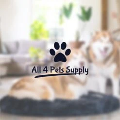 All 4 Pets Supply® Hondenmand Donut - Kattenmand - Maat XS - Geschikt Voor Honden/katten Tot 30 Cm - Hondenkussen - Zwart -Hondenbenodigdheden 1200x1200 1319