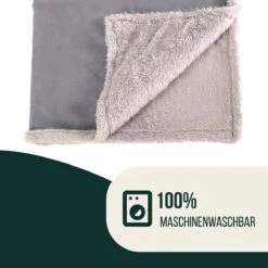 Happilax Fluffy Hondendeken Voor Auto & Bank, Wasbare Hondenmat Voor Op Reis, Grijs, L -Hondenbenodigdheden 1200x1200 1334