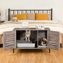 Houten Kattenhuis - Kattenkast Voor Binnen & Buiten - Kattenhok - Kattenhuisje Hout Met Deur En Gat - Hondenhok Voor Kleine Honden - 80 X 45 X 50.5 Cm 9 Houten Kattenhuis - Kattenkast Voor Binnen & Buiten - Kattenhok - Kattenhuisje Hout Met Deur En Gat - Hondenhok Voor Kleine Honden - 80 X 45 X 50.5 Cm -Hondenbenodigdheden 1200x1200 1346