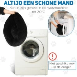 Pawzle Hondenmand - Donut Hondenkussen - Kattenmand - Bed Voor Honden & Katten - Wasbaar - 60cm - Zwart 13 Pawzle Hondenmand - Donut Hondenkussen - Kattenmand - Bed Voor Honden & Katten - Wasbaar - 60cm - Zwart -Hondenbenodigdheden 1200x1200 1349