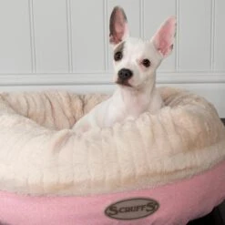 Scruffs Ellen Donut - Warme Hondenmand Van Imitatiebont - Kleur Grijs, Roze Of Bruin - Maat M Of L - Kleur: Grijs, Maat: Medium -Hondenbenodigdheden 1200x1200 1384