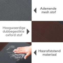 Hondenbed - Hondenstretcher - Honden Ligbed - L - Draagbaar - 92Lx76Bx18H Cm - Bruin -Hondenbenodigdheden 1200x1200 1387