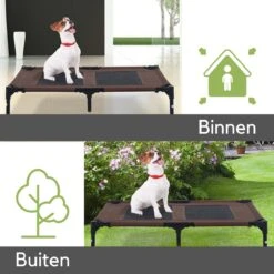 Hondenbed - Hondenstretcher - Honden Ligbed - L - Draagbaar - 92Lx76Bx18H Cm - Bruin -Hondenbenodigdheden 1200x1200 1388