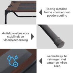 Hondenbed - Hondenstretcher - Honden Ligbed - L - Draagbaar - 92Lx76Bx18H Cm - Bruin -Hondenbenodigdheden 1200x1200 1389