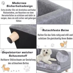 PawHut Hondenbank Huisdierbank Hondenbed Hondenmat Woonkamer PU-leer Kort Pluche Grijs D04-135 15 PawHut Hondenbank Huisdierbank Hondenbed Hondenmat Woonkamer PU-leer Kort Pluche Grijs D04-135 -Hondenbenodigdheden 1200x1200 1397