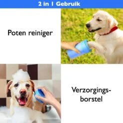 Merkloos 2 In 1 Hondenpoten Reiniger - Hondenborstel - Borstel Hond / Kat - Hondenpoot Reiniger - Huisdier Poot Wassen - Borstel - Hondenverzorging - Verzorging Hond - Honden Wassen - Schoonmaak Borstel - Kattenborstel -Hondenbenodigdheden 1200x1200 141