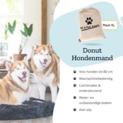 All 4 Pets Supply® Hondenmand Donut - Maat XL - Geschikt Voor Honden Tot 100 Cm - Hondenkussen - Zwart 18 All 4 Pets Supply® Hondenmand Donut - Maat XL - Geschikt Voor Honden Tot 100 Cm - Hondenkussen - Zwart -Hondenbenodigdheden 1200x1200 1428