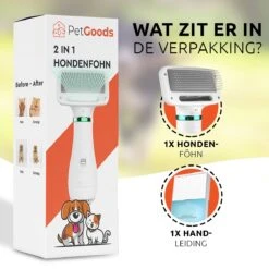 PetGoods 2-in-1 Hondenföhn – Föhn & Borstel - Honden & Katten - Low Noise -Hondenbenodigdheden 1200x1200 147