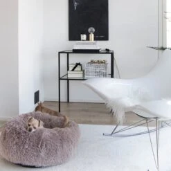 District 70 FUZZ - Hondenmand Comfortabel En Zacht Pluche - Zand, Oudroze, Donkergrijs En Lichtgrijs In S/M/L/XL - Maat: Medium, Kleur: Zand -Hondenbenodigdheden 1200x1200 1518