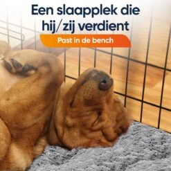 Happysnoots Hondenkussen 70 X 50cm - Hondenbed - Donut Dog Bed - Fluffy - Grijs - Wasbaar -Hondenbenodigdheden 1200x1200 1533