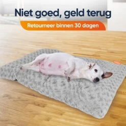 Happysnoots Hondenkussen 70 X 50cm - Hondenbed - Donut Dog Bed - Fluffy - Grijs - Wasbaar -Hondenbenodigdheden 1200x1200 1536