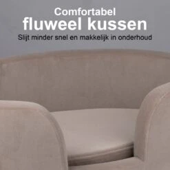 Maxxpro Pet Bed - Huisdieren Tot 80KG - Zacht Fluwelen Kussen - Verhoogd Katten- En Hondenbed - Grijs - 60,5 X 40,5 X 23,5 Cm -Hondenbenodigdheden 1200x1200 1583