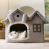 CAT Kattenmand Kattenhuis Maat M - Lekker Slapen Bed Hond Katten Huis Verwijderbare Kussen Ingesloten Pet Bed Voor Kat Kittens Puppy Pet Kat Accessoires -Hondenbenodigdheden 1200x1200 1628