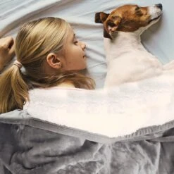 Hondendeken, Fleece, Waterdicht, Wasbaar, Hondenmat, Huisdier, Warme Zachte Deken Voor Hondendeken, Kattendeken, Deken Voor Katten En Honden, Waterdichte Deken Voor Bank, Bed, 150 X 127 Cm -Hondenbenodigdheden 1200x1200 1639