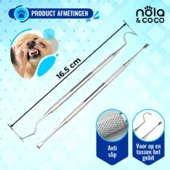 Nola & Coco® Tandsteen Verwijderaar Set Inclusief Bewaardoosje - Tandenkrabber - Set Van Twee - Hond - Kat - Tandenborstel - Tandplak Verwijderen - Tandenstoker - Honden Tanden Schoonmaken - Tandenhaakje - Gebitsreiniging 13 Nola & Coco® Tandsteen Verwijderaar Set Inclusief Bewaardoosje - Tandenkrabber - Set Van Twee - Hond - Kat - Tandenborstel - Tandplak Verwijderen - Tandenstoker - Honden Tanden Schoonmaken - Tandenhaakje - Gebitsreiniging -Hondenbenodigdheden 1200x1200 1675