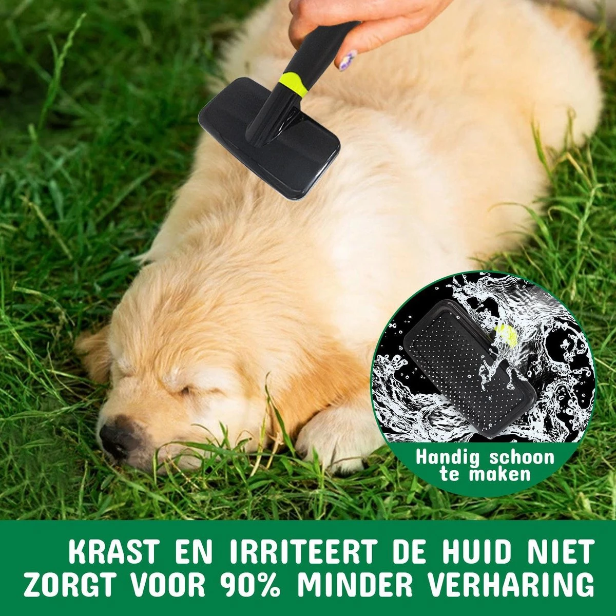 Mister Mill 2 Zijdige Ondervacht Kam Plus Slicker Borstel - Honden/Katten Kam - Voordeel Set 14 Mister Mill 2 Zijdige Ondervacht Kam Plus Slicker Borstel - Honden/Katten Kam - Voordeel Set - Afbeelding 12