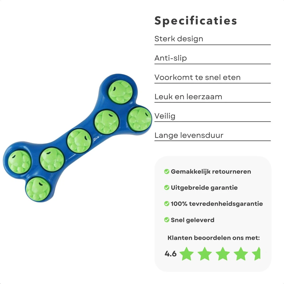 Cheqo® Hondenspeelgoed Met Snack Beloning - Intelligent Speelgoed - Hondentraining - Slowfeeder - Honden Denkspel - Puzzel Voor Honden 7 Cheqo® Hondenspeelgoed Met Snack Beloning - Intelligent Speelgoed - Hondentraining - Slowfeeder - Honden Denkspel - Puzzel Voor Honden - Afbeelding 5