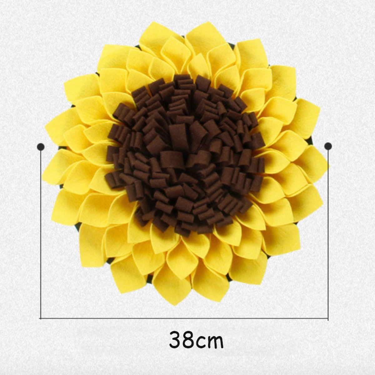 Merkloos Snuffelmat Voor Hond En Kat - Zonnebloem - Trainingsmat - Anti Schrok - 38 Centimeter 4 Merkloos Snuffelmat Voor Hond En Kat - Zonnebloem - Trainingsmat - Anti Schrok - 38 Centimeter - Afbeelding 2