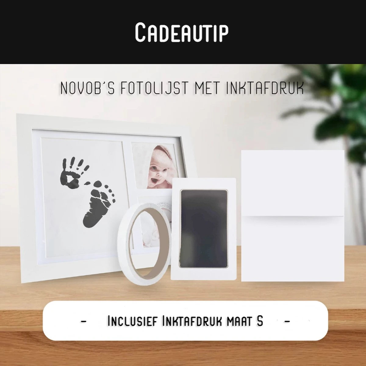 NOVOB® Inktafdruk Maat S (12.5x8cm) - Voetafdruk Baby - Handafdruk Baby - Pootafdruk Hond | Voor Baby Of Huisdieren (+/- 20kg) 7 NOVOB® Inktafdruk Maat S (12.5x8cm) - Voetafdruk Baby - Handafdruk Baby - Pootafdruk Hond | Voor Baby Of Huisdieren (+/- 20kg) - Afbeelding 5