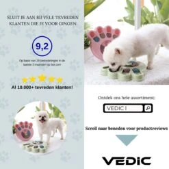 VEDIC® - Hondenpuzzel Hondenpoot Blauw - Intelligentiespeelgoed - Verschuifbare Verstopplekken - 23x23cm -Hondenbenodigdheden 1200x1200 1814