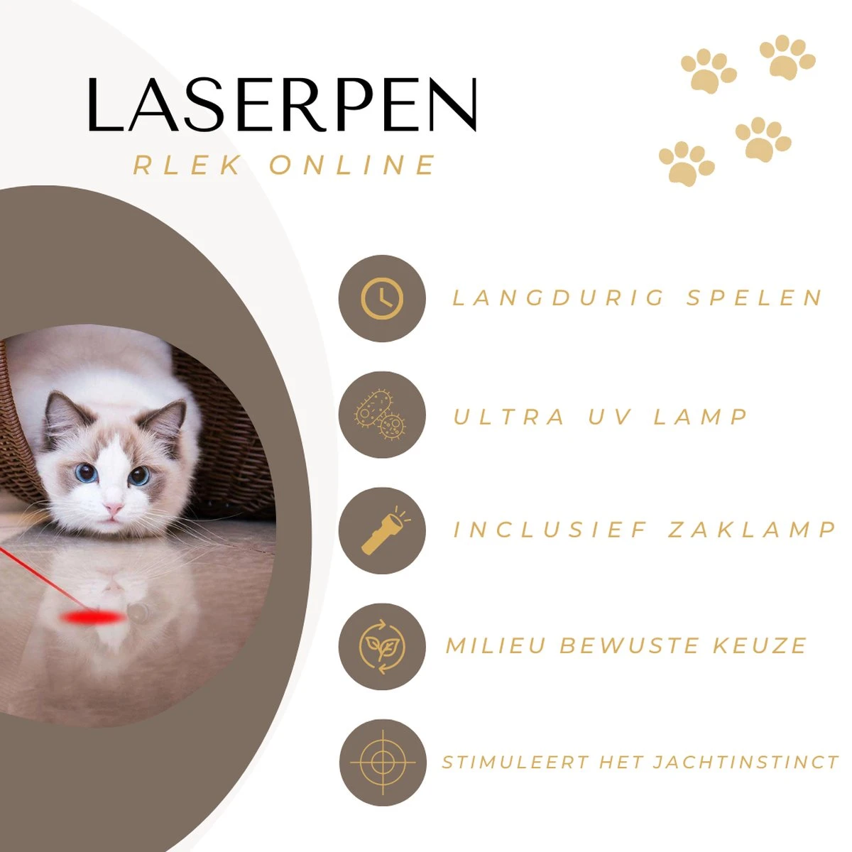 Rlek Online® Laserpen - USB Oplaadbaar - Online E-Book - Hondenspeelgoed - Laser - Kattenspeeltjes - 7 Verschillende Opties - Zaklamp/UV Licht 4 Rlek Online® Laserpen - USB Oplaadbaar - Online E-Book - Hondenspeelgoed - Laser - Kattenspeeltjes - 7 Verschillende Opties - Zaklamp/UV Licht - Afbeelding 2