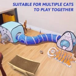 Fuegobird Kattentunnel - Tent+Tunnel 3 In 1 - Blauw/Roze -Hondenbenodigdheden 1200x1200 1839