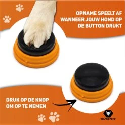 Vulpes Pets® PRO Praatknop Voor Honden Met Speelmat - Dogbuttons - Laat Uw Huisdier Spreken - Hondenspeelgoed - Honden Training - Inclusief E-Book En Speelmat -Hondenbenodigdheden 1200x1200 1876