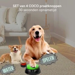 Comfort Company Praatknop Hond | Dogbuttons – Honden Speelgoed | Honden Speelgoed Intelligentie | 4 Stuks | Agility Voor De Hond | 30 Seconden Opnamen | Honden Training 16 Comfort Company Praatknop Hond | Dogbuttons – Honden Speelgoed | Honden Speelgoed Intelligentie | 4 Stuks | Agility Voor De Hond | 30 Seconden Opnamen | Honden Training -Hondenbenodigdheden 1200x1200 1888