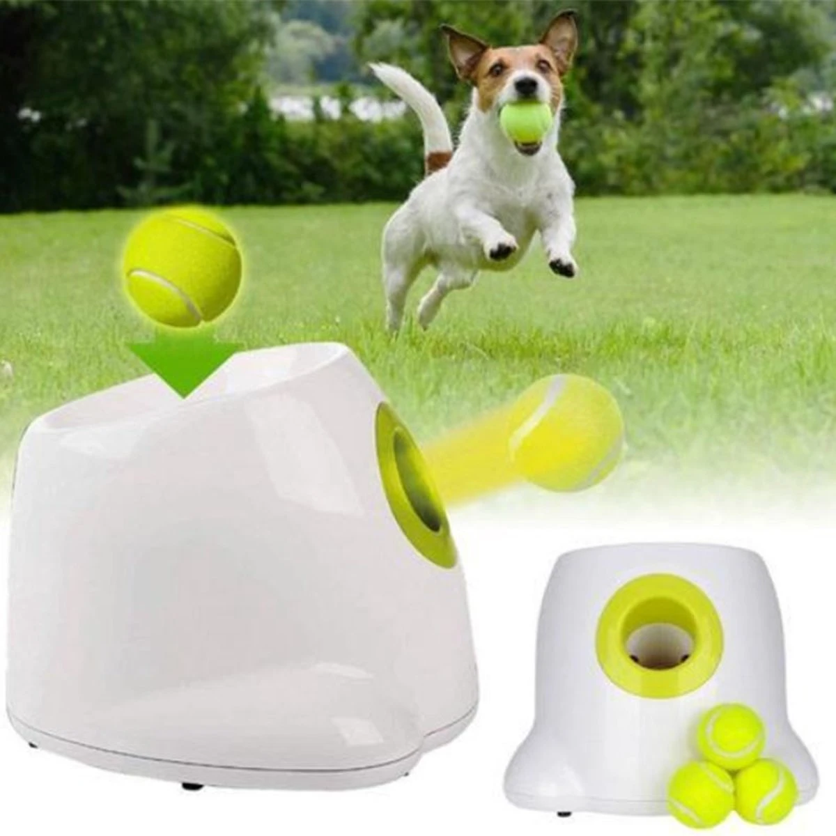LARMA Automatische Ballenwerper Hond - Ballenschieter Hond - Hondenspeelgoed - Honden Speelgoed Intelligentie - Inclusief 3 Tennisballen 7 LARMA Automatische Ballenwerper Hond - Ballenschieter Hond - Hondenspeelgoed - Honden Speelgoed Intelligentie - Inclusief 3 Tennisballen - Afbeelding 5