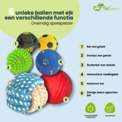 Petloverz Ballen Set - Honden Speelgoed - Intelligentie - Ballen - 6 Stuks 11 Petloverz Ballen Set - Honden Speelgoed - Intelligentie - Ballen - 6 Stuks -Hondenbenodigdheden 1200x1200 2056