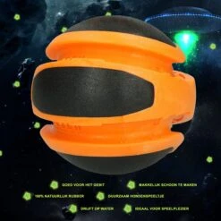 Dog Comets Sun Extreem Sterke Hondenbal - Gemaakt Van TPR Rubber – Gebruiksvriendelijk Hondenspeeltje – Drijvende Hondenbal – Geschikt Voor (middelgrote) Honden – Duurzaam Hondenspeeltje - Oranje -Hondenbenodigdheden 1200x1200 2058