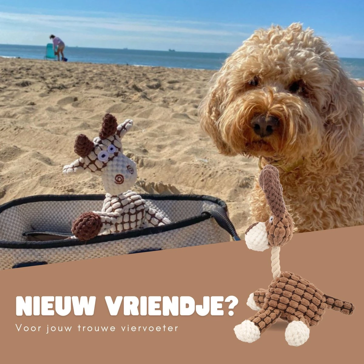 Dutchwide Honden - Knuffel - Met Piep - Extra Sterk - Speelgoed - Pluche - Hondenknuffel - Intelligentie 6 Dutchwide Honden - Knuffel - Met Piep - Extra Sterk - Speelgoed - Pluche - Hondenknuffel - Intelligentie - Afbeelding 4