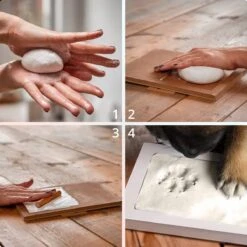 PIXETOOL Fotolijst Kleiafdruk - Gipsafdruk - Pootafdruk Hond - Puppy Speelgoed - Cadeau Voor Man - Cadeau Voor Vrouw - 3D Collage - 54 Extra Letters -Hondenbenodigdheden 1200x1200 2189