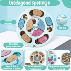 Hondenpuzzel Blauw - Honden Speelgoed - Honden - Hondenbrokken - Hondenspeelgoed - Interactief Spel Voor Honden - Intelligentie Spel - Snuffelmat - Snuffelmat Hond - Hondenspeeltjes - Intelligentie - Hond Speelgoed -Hondenbenodigdheden 1200x1200 2192