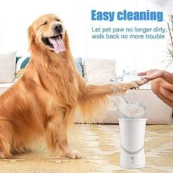 Merkloos Elektrische Hondenpootreiniger Draagbare Pet Voetenreinigingsborstel Zuigerkom Hondenvoetenreiniger Wasmachine Zachte Siliconenborstels Voor Modderige Poten Oplaadbare USB -Hondenbenodigdheden 1200x1200 327