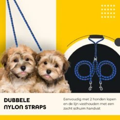 KCMultisupplies Dubbele Hondenriem Voor 2 Honden - Duo Hondenlijn Voor Hond - 120cm - Hondenleiband Riem -Hondenbenodigdheden 1200x1200 38