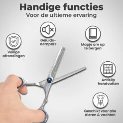 VoordeelShop 7-Delige Huisdier Knipset Met Etui - Trimmen Hond - Honden Schaar - Effileerschaar Hond - Huisdier Trimmer - Huisdier Knippen - Knipschaar Haar - Haar Schaar - Kapper - Kapperset - Scharenset -Hondenbenodigdheden 1200x1200 471
